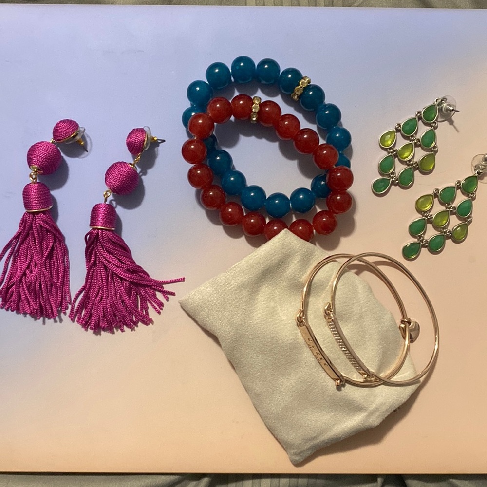 Earrings and bracelets